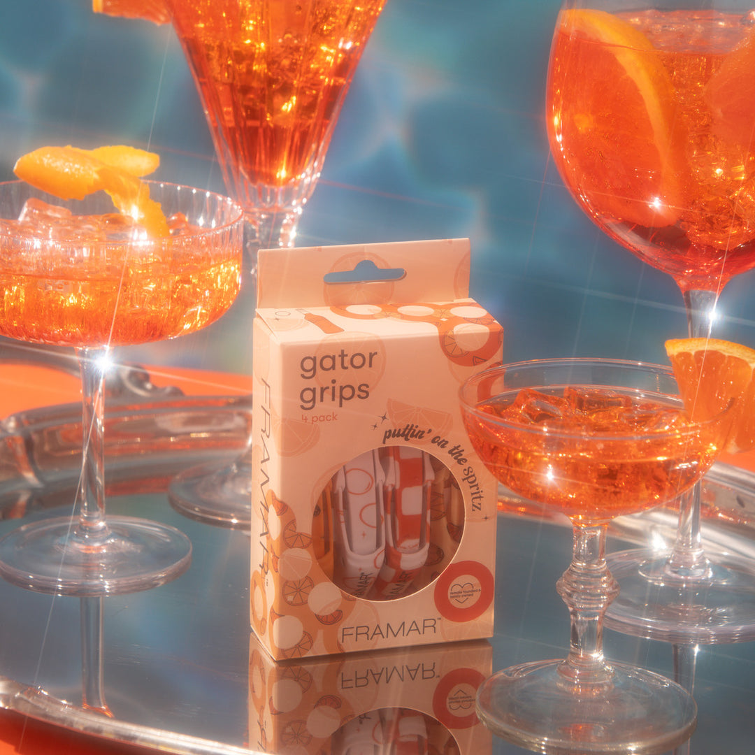 FRAMAR Gator Grips -klipsit, Puttin′ On the Spritz (4 kpl)
