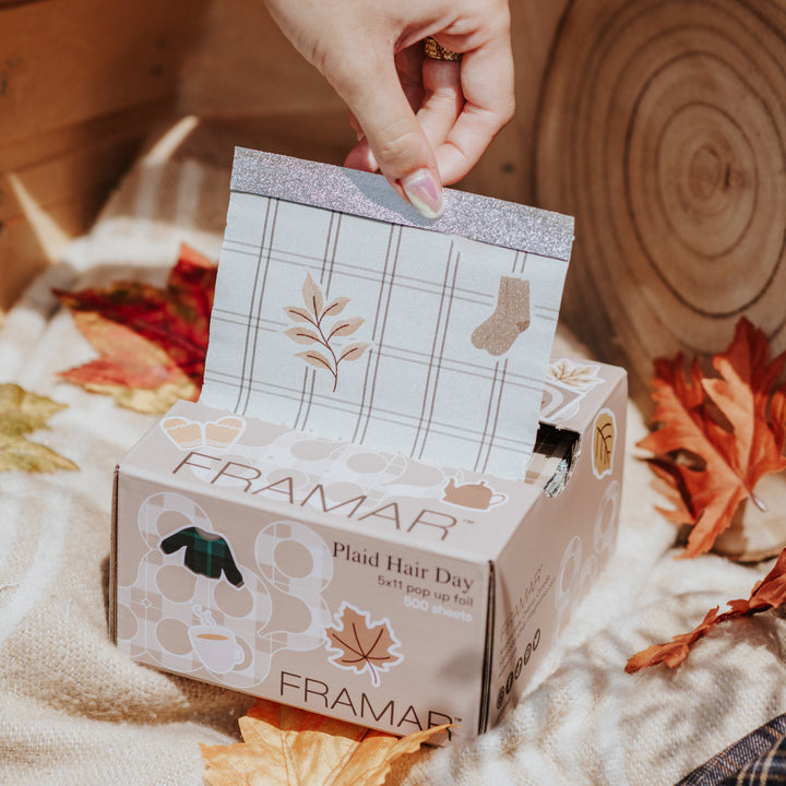 FRAMAR 5x11 Pop Up -foliolappu,  Plaid Hair Day (500 kpl)