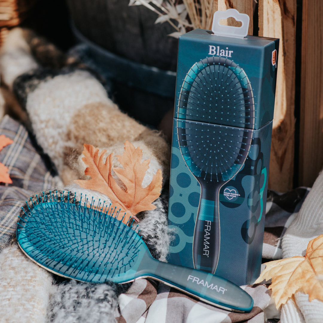 FRAMAR Plaid Hair Day - Detangle Brush, Blair