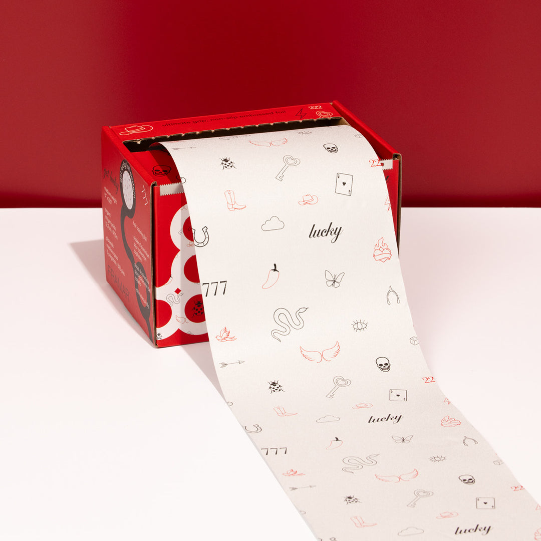 FRAMAR Embossed Roll -foliorulla, Get Lucky  (97,5 m)