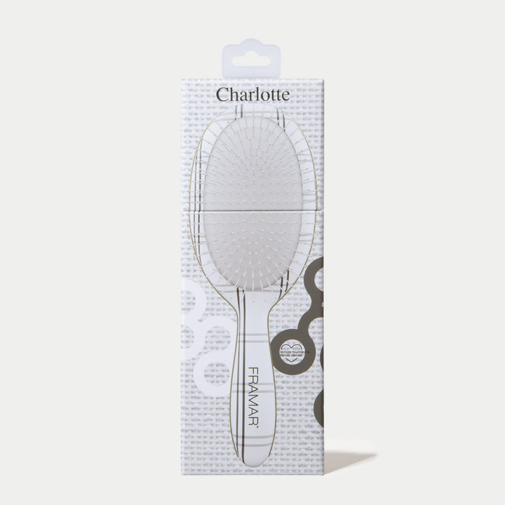 FRAMAR Plaid Hair Day - Detangle Brush, Charlotte