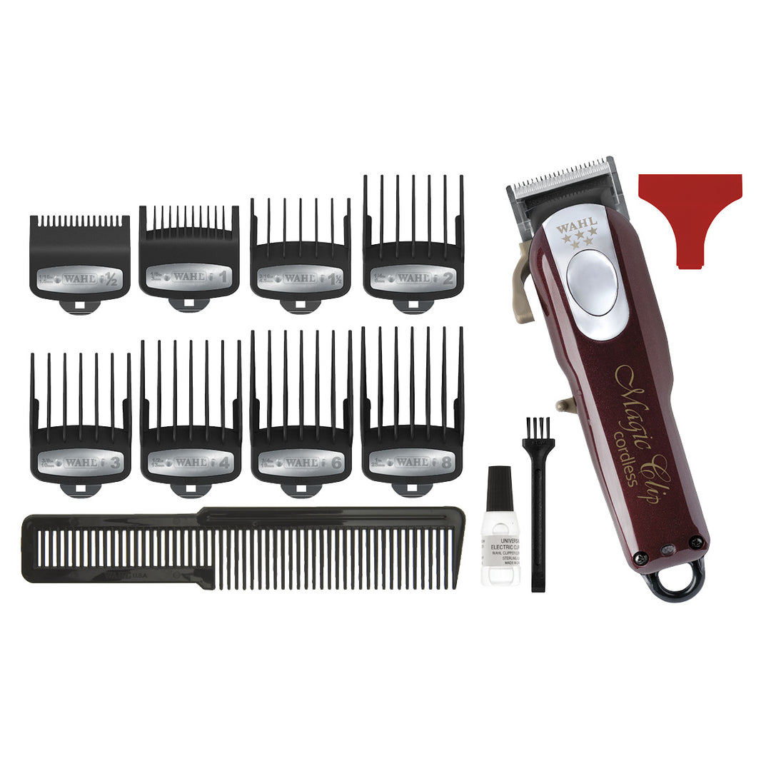 WAHL Magic Clip Cordless -Langaton leikkauskone, punainen