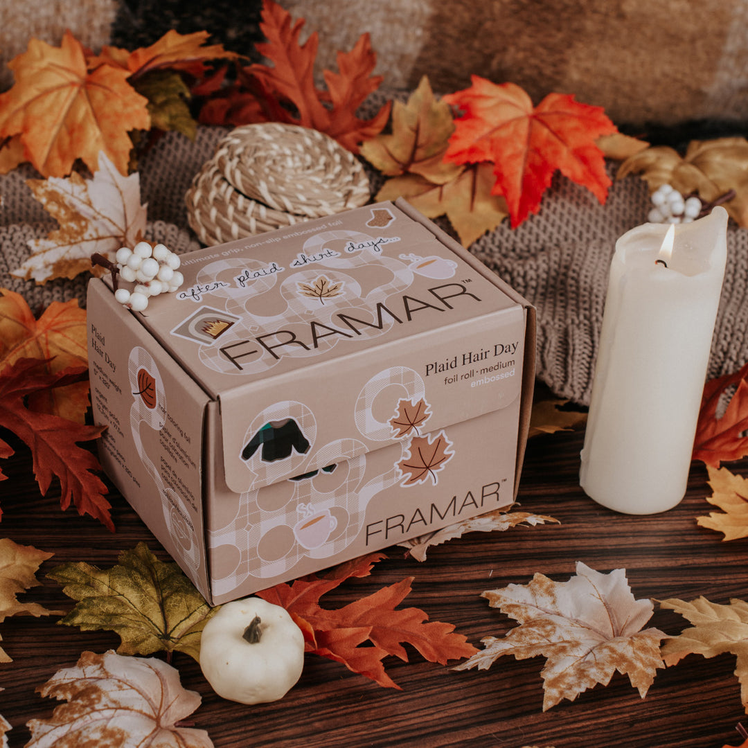 FRAMAR Embossed Roll -foliorulla, Plaid Hair Day (97,5 m)