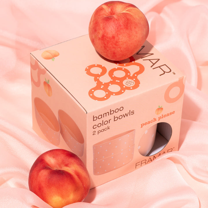 FRAMAR Bamboo Bowl - Peach Please (2 kpl)
