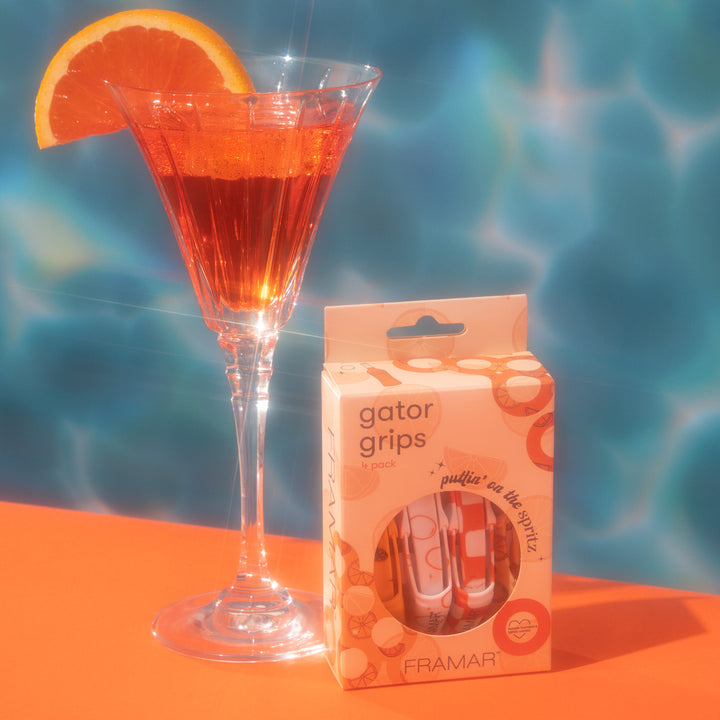 FRAMAR Gator Grips -klipsit, Puttin′ On the Spritz (4 kpl)