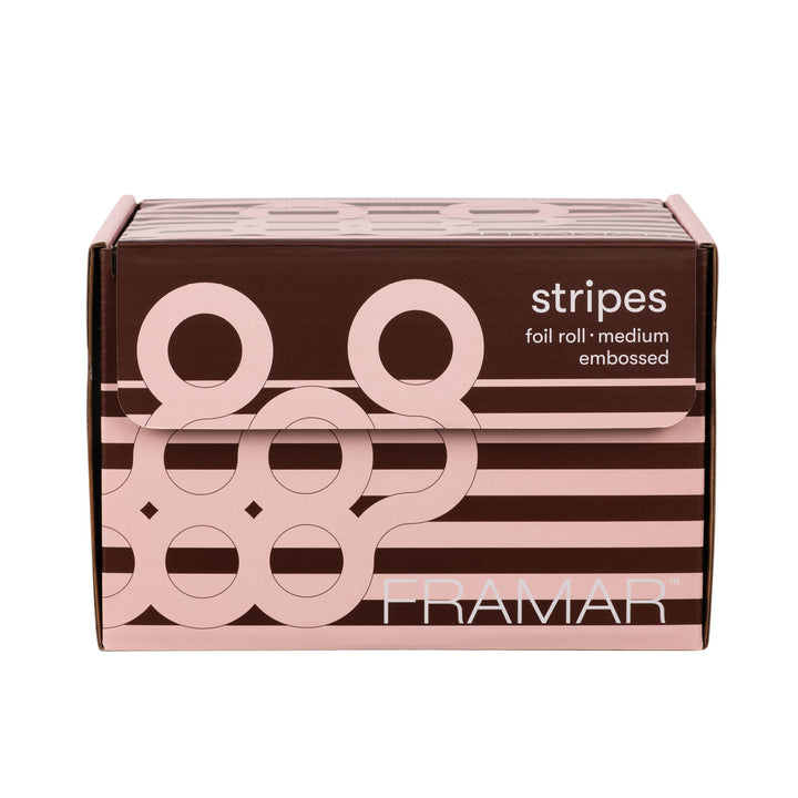 FRAMAR Embossed Roll - Pink Chocolate Stripes (97,5 m)