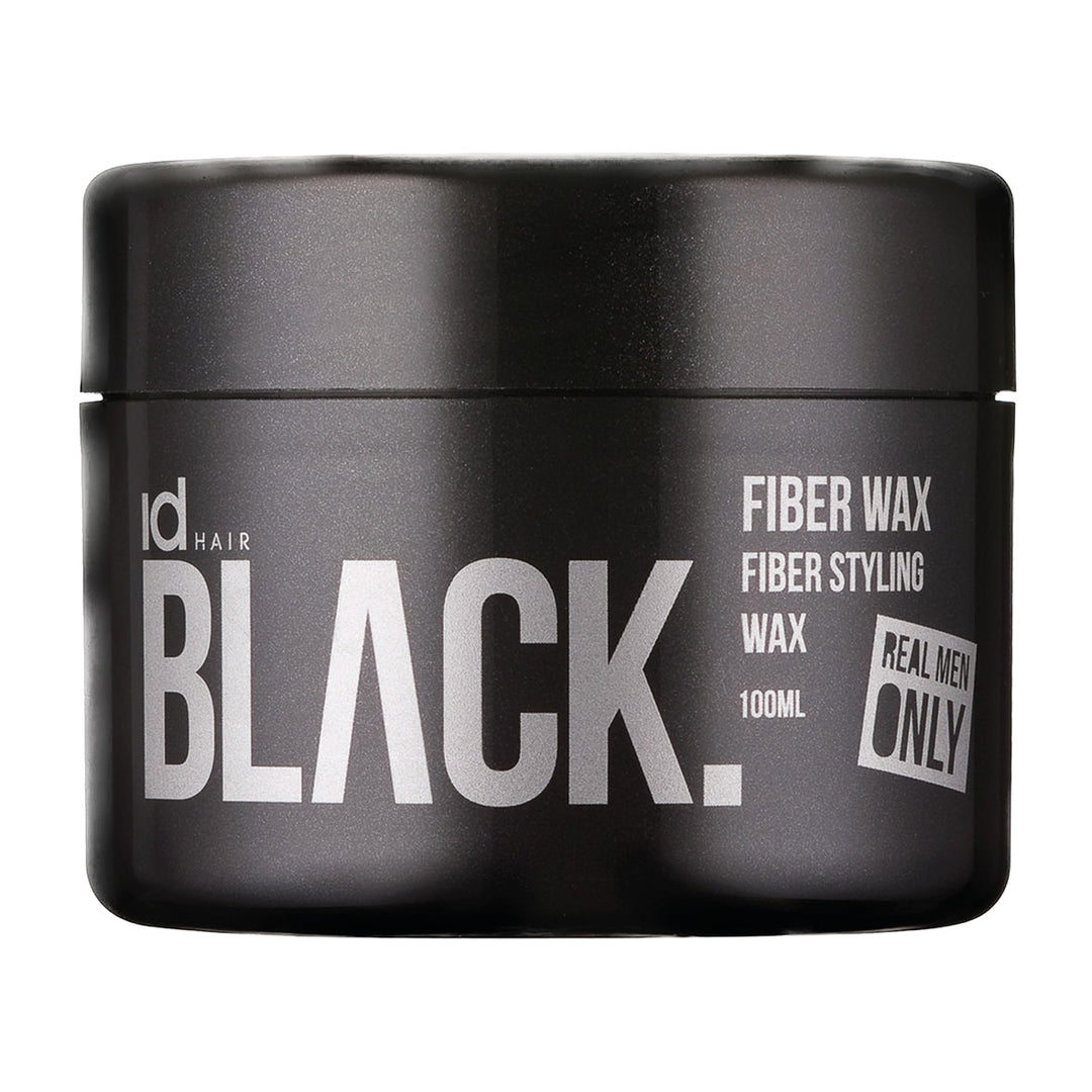 IdHAIR BLACK FIBER WAX - Fiber Styling Wax 100 ml -kuitu hiusvaha voimakkaalla pidolla. 