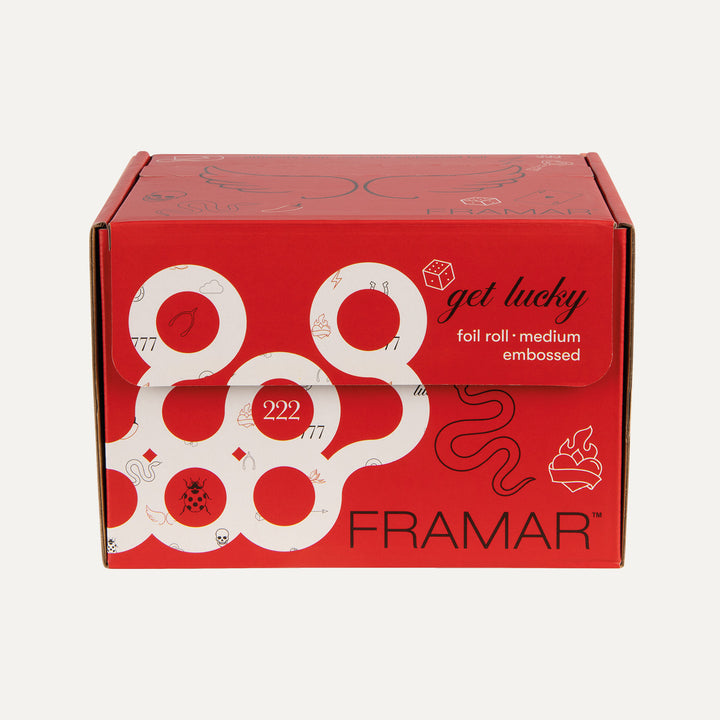 FRAMAR Embossed Roll -foliorulla, Get Lucky  (97,5 m)