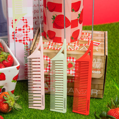 FRAMAR Dreamweaver Comb Strawberry Shortcake -kampa, 3 kpl