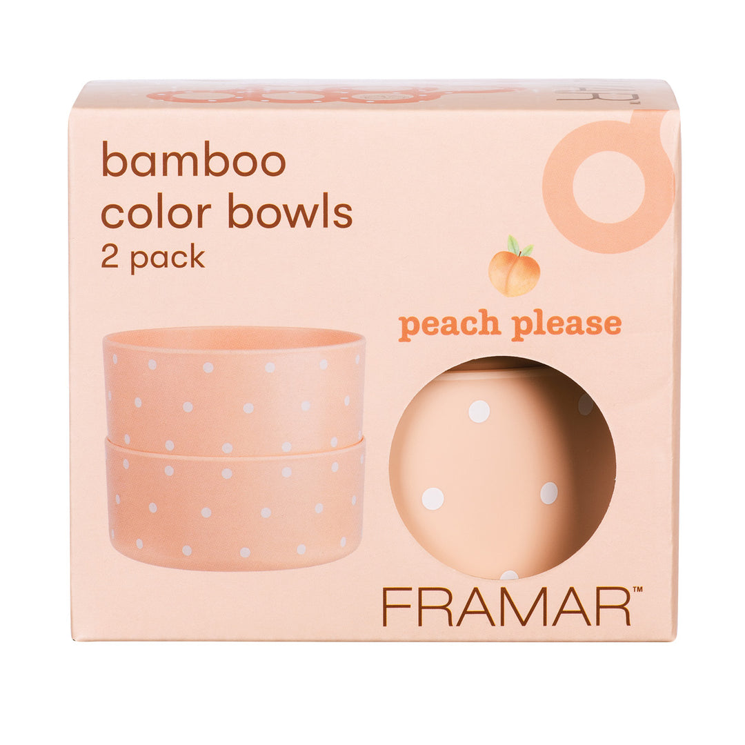 FRAMAR Bamboo Bowl - Peach Please (2 kpl)