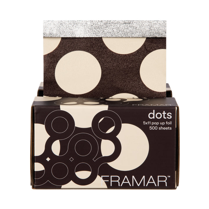 FRAMAR 5x11 Pop Up Foil - Big Brown Dots (500 kpl)