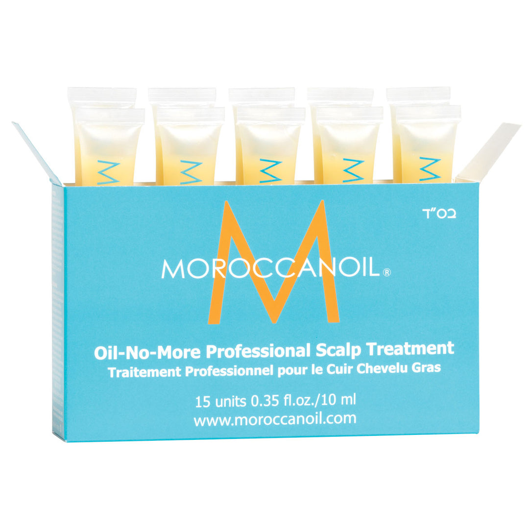 Moroccanoil rasvoittuvan hiuspohjan hoitoaine ampullit