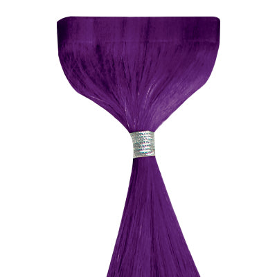Teippihiuspidennys violetti, purple violet, 45cm