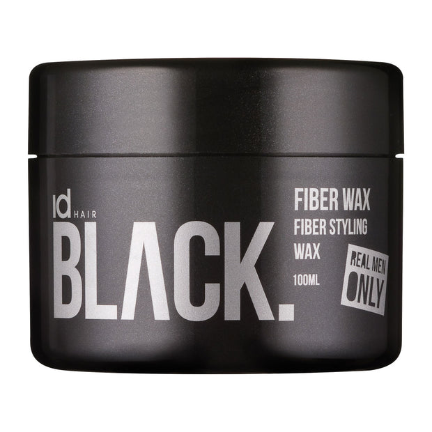 IdHAIR BLACK FIBER WAX - Fiber Styling Wax 100 ml -kuitu hiusvaha voimakkaalla pidolla. 